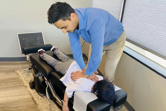 Chiropractor Hoffman Estates IL Ankur Shah Adjusting Child